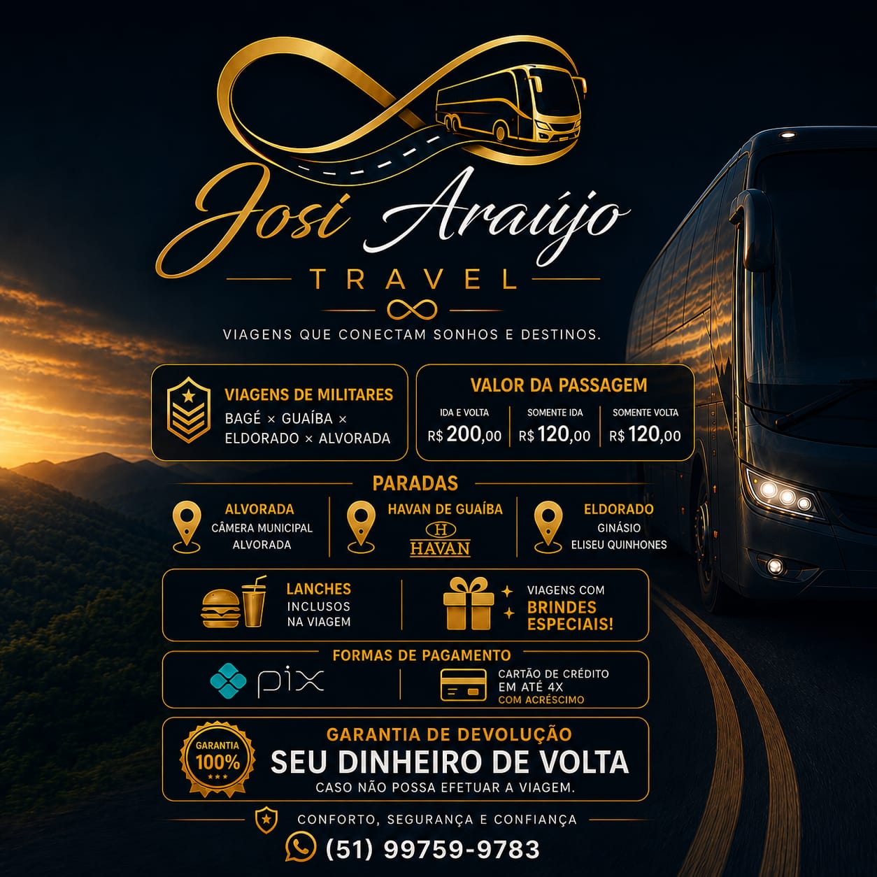 Folder viagens militares